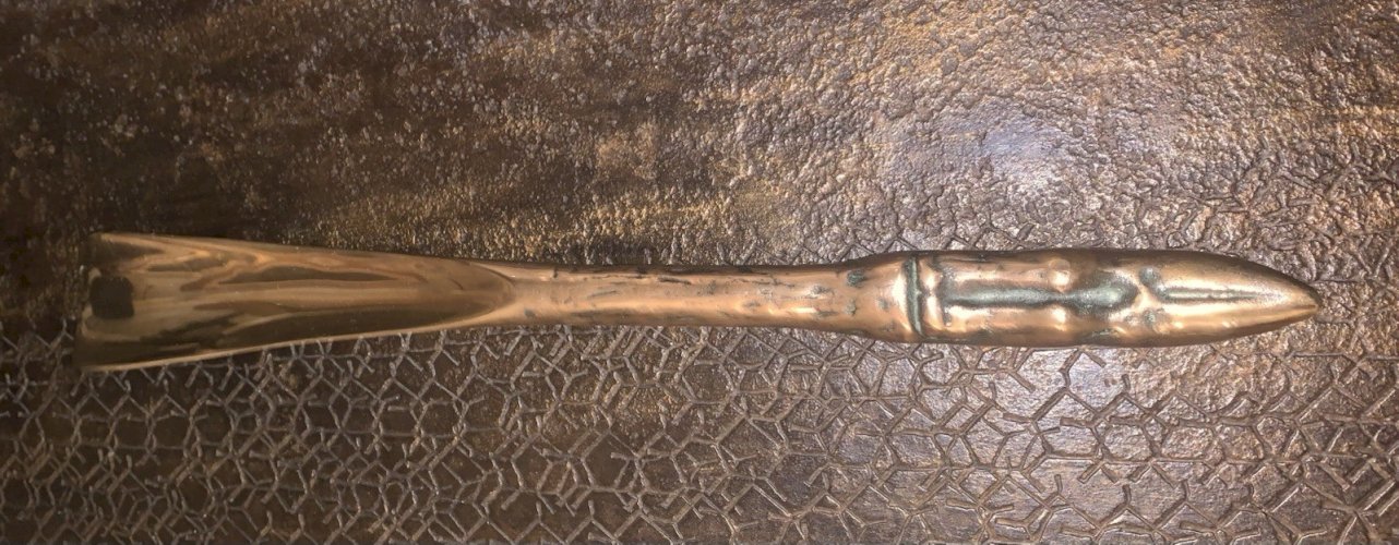 superbe ancien chausse pied en bronze patte de gibier chasse vénerie