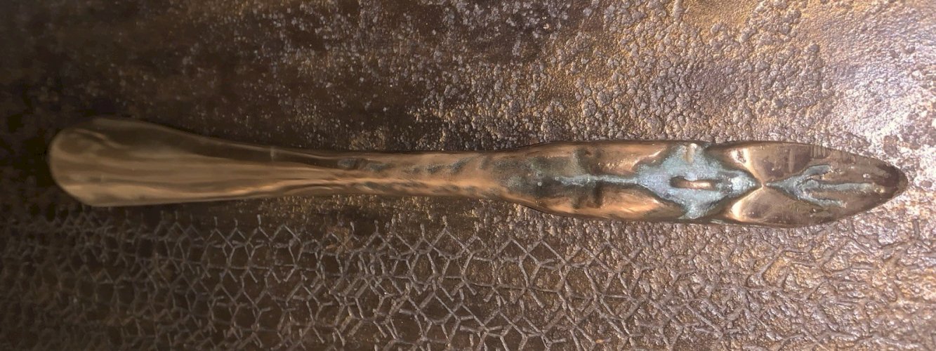 superbe ancien chausse pied en bronze patte de gibier chasse vénerie