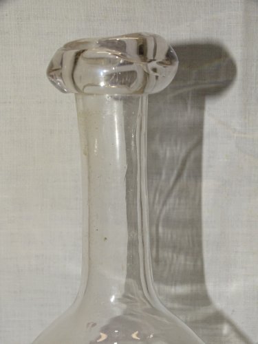 -SUPERBE ANCIEN PORON EN VERRE SOUFFLE XIXe POUR BOIRE A LA REGALADE VITRINE  D