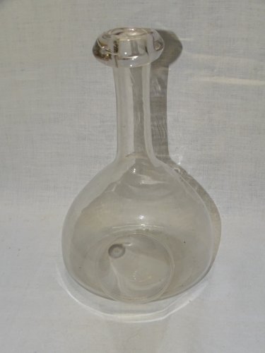 -SUPERBE ANCIEN PORON EN VERRE SOUFFLE XIXe POUR BOIRE A LA REGALADE VITRINE  D