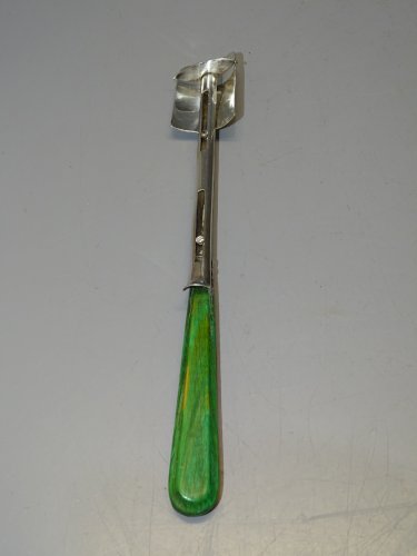 -SUPERBE ANCIENNE CUILLERE A FROMAGE ARGENT ANGLAIS 5 Poinçons  COLLECTION   D