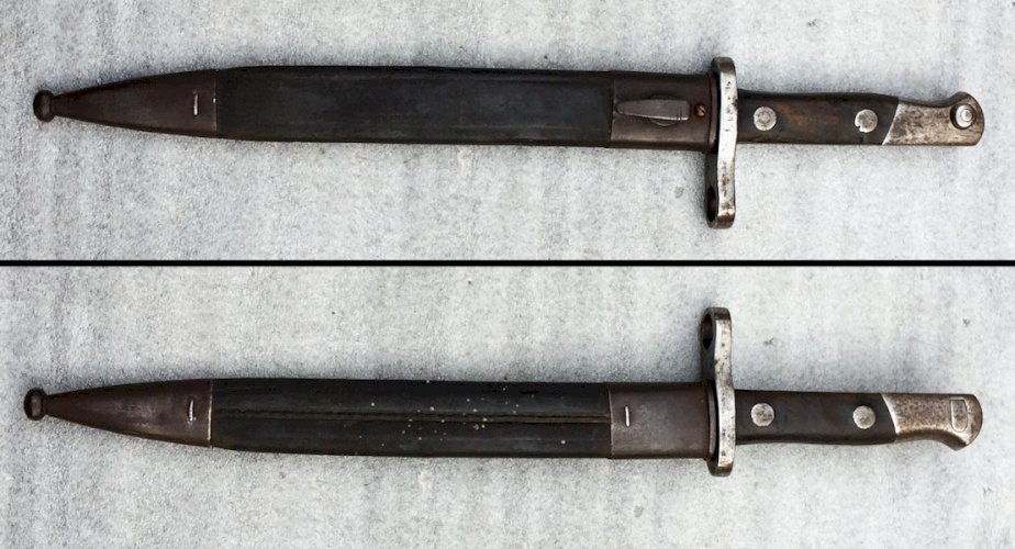 ✔SUPERBE & BELLE BAIONNETTE / MACHETTE ESPAGNOLE, ARTILLERIE, COURTE, TOLEDO, MAUSER, ORIGINAL #19