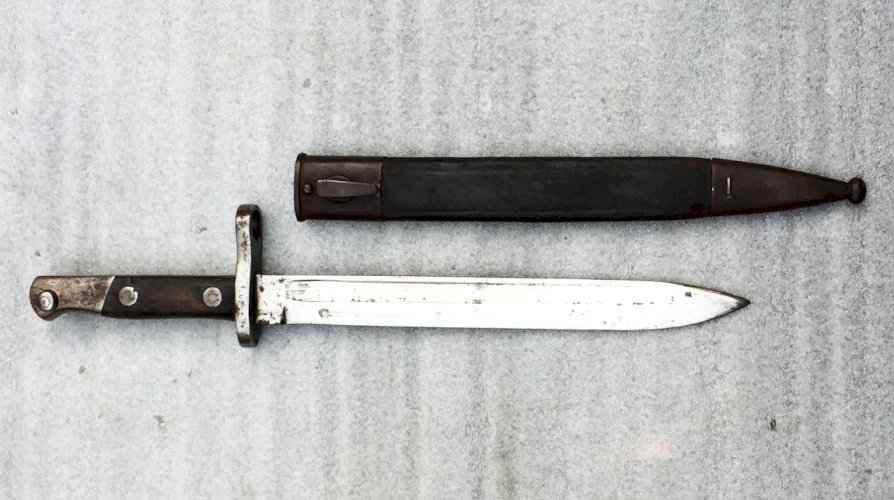 ✔SUPERBE & BELLE BAIONNETTE / MACHETTE ESPAGNOLE, ARTILLERIE, COURTE, TOLEDO, MAUSER, ORIGINAL #19