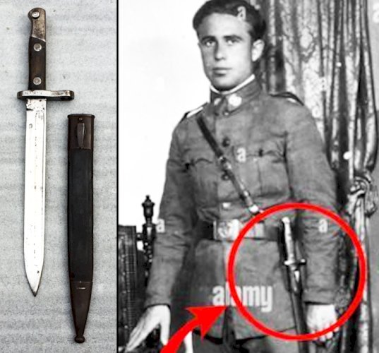 ✔SUPERBE & BELLE BAIONNETTE / MACHETTE ESPAGNOLE, ARTILLERIE, COURTE, TOLEDO, MAUSER, ORIGINAL #19