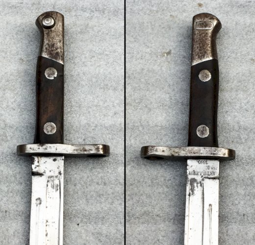 ✔SUPERBE & BELLE BAIONNETTE / MACHETTE ESPAGNOLE, ARTILLERIE, COURTE, TOLEDO, MAUSER, ORIGINAL #19