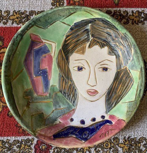 superbe céramique Vallauris Foucard Jourdan cubisme art déco Picasso Capron Blin
