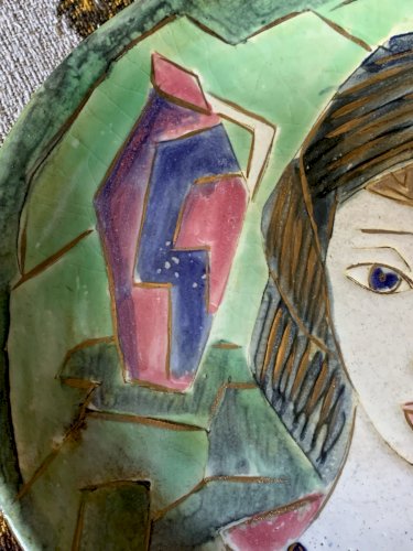 superbe céramique Vallauris Foucard Jourdan cubisme art déco Picasso Capron Blin