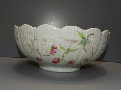 -SUPERBE COUPE SALADIER PORCELAINE DE LIMOGES GIRAUD France déco TABLE XXe  D