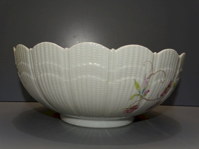 -SUPERBE COUPE SALADIER PORCELAINE DE LIMOGES GIRAUD France déco TABLE XXe  D