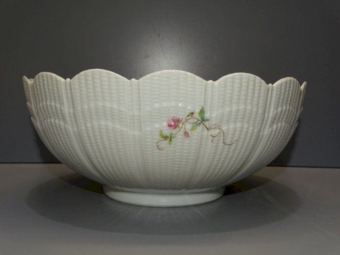 -SUPERBE COUPE SALADIER PORCELAINE DE LIMOGES GIRAUD France déco TABLE XXe  D