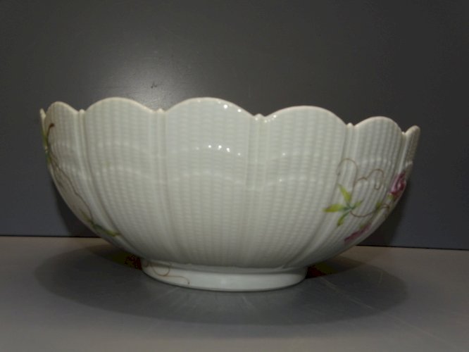 -SUPERBE COUPE SALADIER PORCELAINE DE LIMOGES GIRAUD France déco TABLE XXe  D