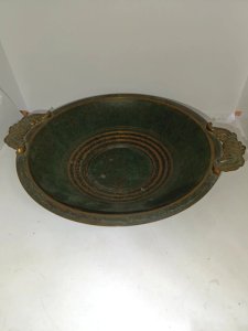 superbe coupe signée Carl Sorensen en bronze datant des années 1930-1940 en bon etat