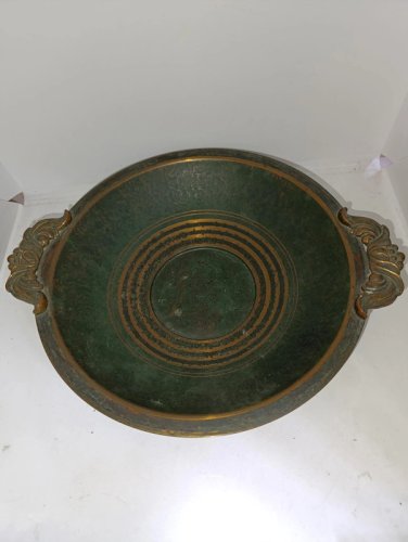 superbe coupe signée Carl Sorensen en bronze datant des années 1930-1940 en bon etat