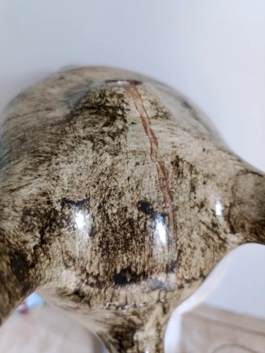 superbe et rare jarre à vin en bon etat signée de lartiste Max Idlas en bon etat