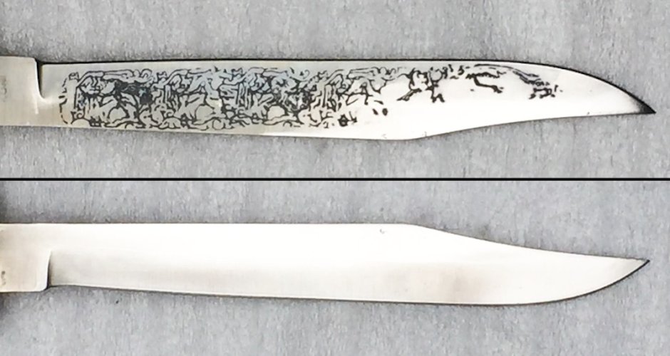 SUPERBE & GRAND COUTEAU / POIGNARD PLIANT LÉOPARD POST WW2 XX ORIGINAL