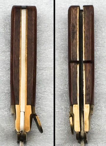 SUPERBE & GRAND COUTEAU / POIGNARD PLIANT LÉOPARD POST WW2 XX ORIGINAL