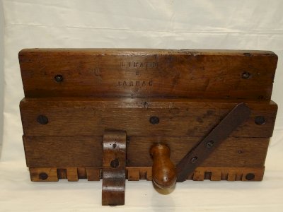 SUPERB ANTIQUE WOODEN GRAFTING TOOL Engraved BIBARD in JARNAC ANTIQUE TOOL COLLECTION D