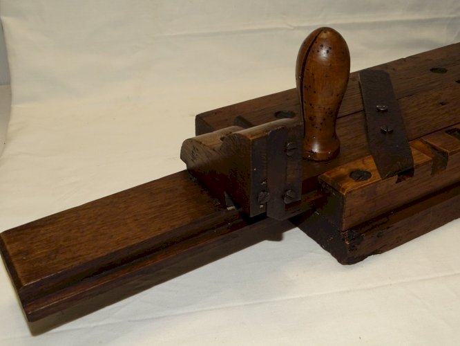 -SUPERBE GREFFOIR EN BOIS ANCIEN Gravé BIBARD à JARNAC COLLECTION OUTIL ANCIEN D
