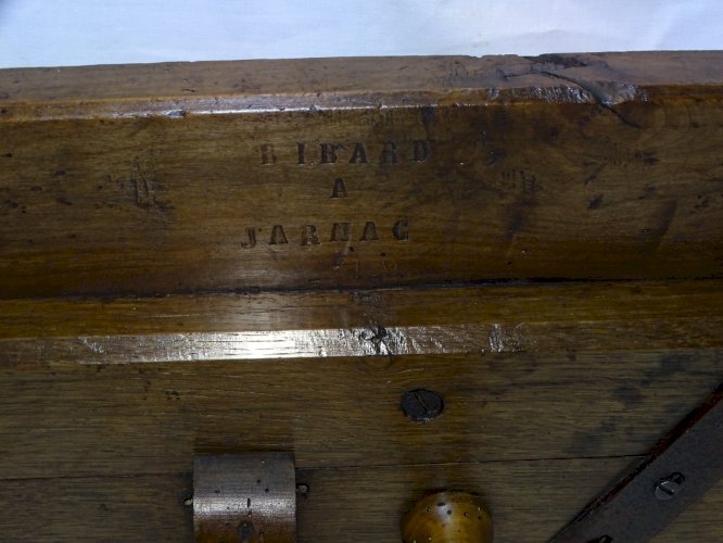 -SUPERBE GREFFOIR EN BOIS ANCIEN Gravé BIBARD à JARNAC COLLECTION OUTIL ANCIEN D