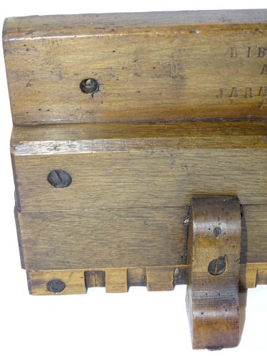-SUPERBE GREFFOIR EN BOIS ANCIEN Gravé BIBARD à JARNAC COLLECTION OUTIL ANCIEN D
