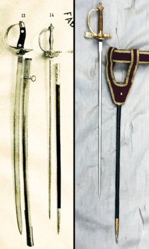 SUPERBE & LUXUEUSE ÉPÉE DE GENDARME ESPAGNOL TOLEDO (?), XX, DORURE, ORIGINAL