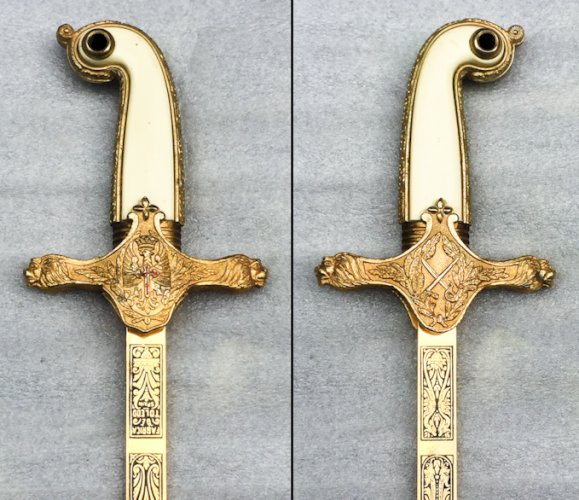 SUPERBE & LUXUEUSE ÉPÉE DE GÉNÉRAL ESPAGNOL TOLEDO DORURE XX ORIGINAL