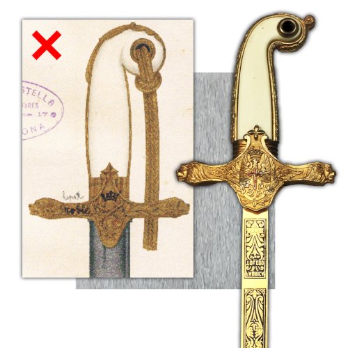 SUPERBE & LUXUEUSE ÉPÉE DE GÉNÉRAL ESPAGNOL TOLEDO DORURE XX ORIGINAL