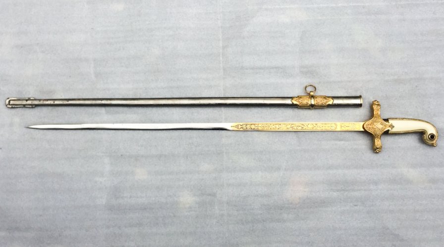 SUPERBE & LUXUEUSE ÉPÉE DE GÉNÉRAL ESPAGNOL TOLEDO DORURE XX ORIGINAL