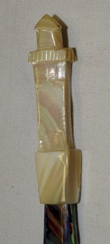 -SUPERBE OUVRE LETTRE BAKELITE et NACRE SOUVENIR DE FOURAS 1900 PHARE NACRE   D