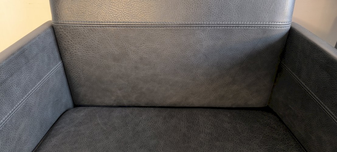 ✨? Superbe paire de fauteuils KFF « Texas » en cuir noir anthracite – Karl Friedrich Förster – Allemagne, années 1980 ?✨