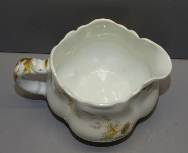 -SUPERBE PETIT POT A LAIT CREMIER PORCELAINE DE HAVILAND LIMOGES  Déco FLEURS  D