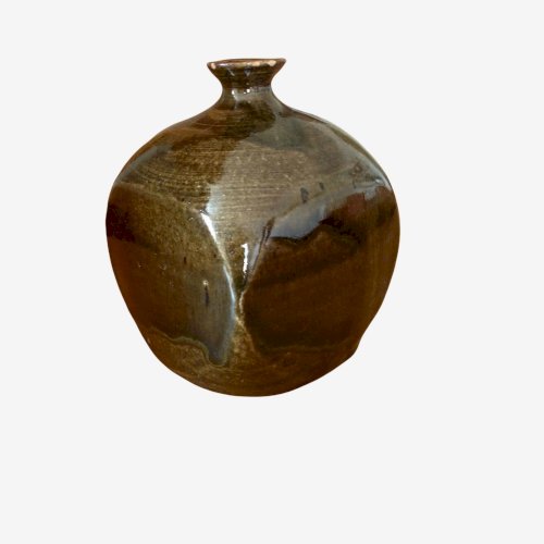 SUPERBE PETIT VASE EN CERAMIQUE SIGNE ANNEES 50 60 