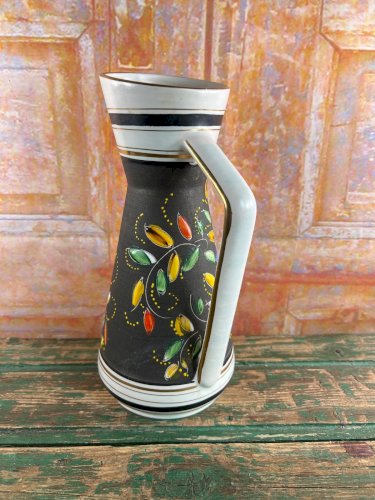 Superbe Pichet décoratif vintage signé H. Bequet Quaregnon – Belgique – 1950