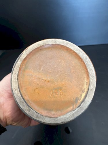 Superbe Pichet Denbac ? grès flammé à coulures 1930 Art Déco