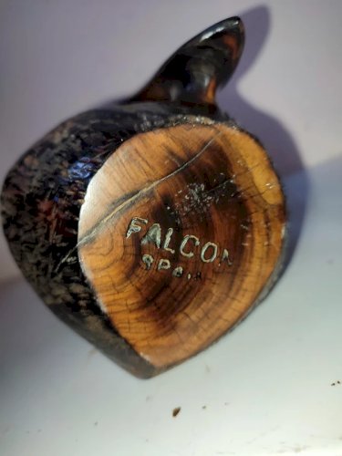 superbe pichet en bois (olivier ?) origine espagne signé Falcon en bon etat