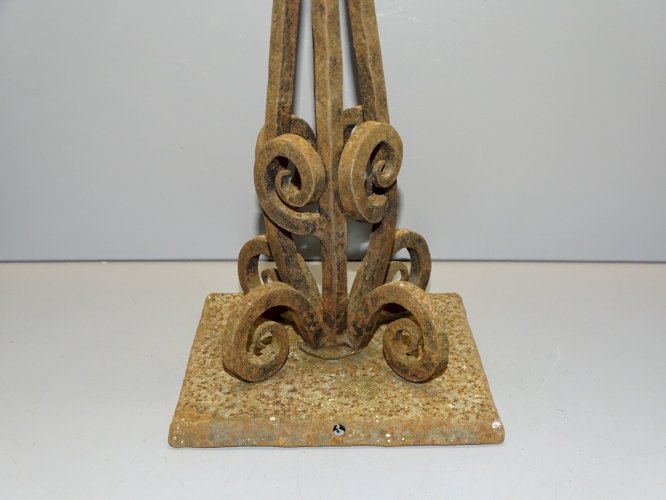 -SUPERBE PIED de LAMPE Fer Forgé ART DECO A ELECTRIFIER et NETTOYER COLLECTION D