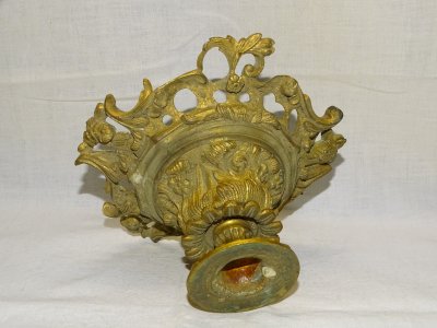 SUPERB BRONZE CEILING LIGHT with a floral and foliage decoration JUS GRENIER D