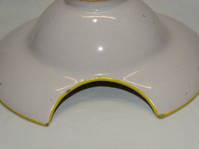 - SUPERBE PLAT A BARBE BARBIER FAÏENCE PROVENCE FIN XVIIIe? collection déco   D