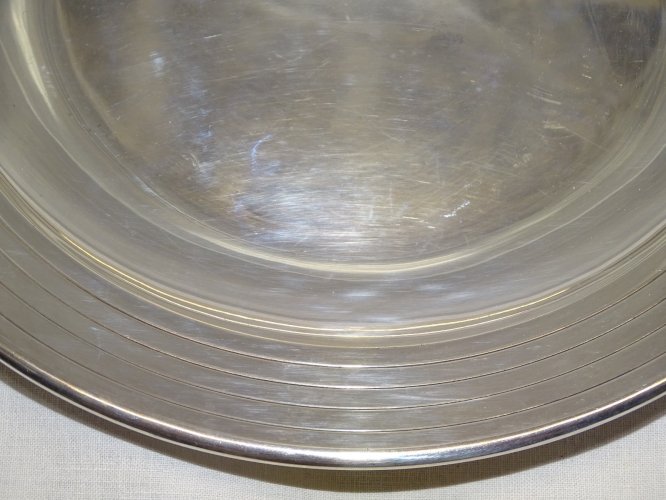 -SUPERBE PLAT ARGENT MASSIF Poinçons MINERVE Puiforcat poids 515 g COLLECTION  D