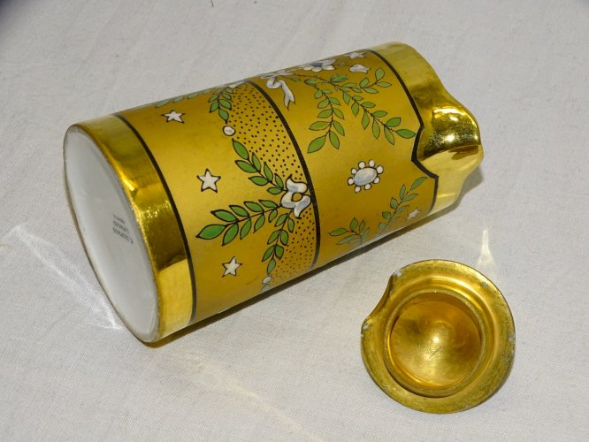 -SUPERBE POT A LAIT A CREME LIMOGES FIN XIXe COMMEMORATIF U.S.A signé E DUMAS  D