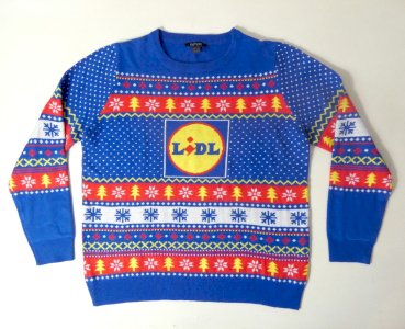 superb ugly Christmas jumper LIDL collector! size L 42/44 in very good condition