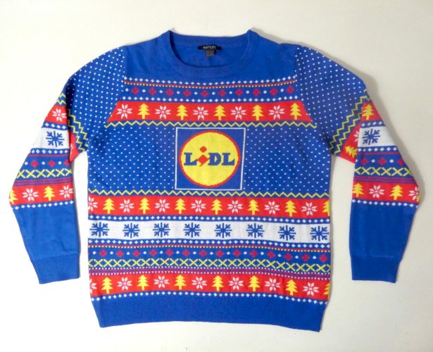 superbe pull moche de Noël LIDL collector! taille L 42/44 TBE