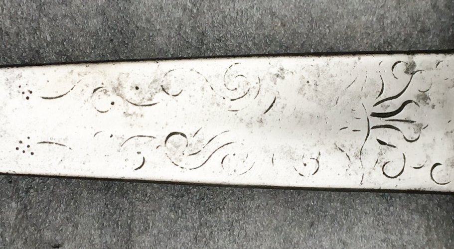 SUPERBE & RARE DAGUE GRAVÉE NAPOLEON III XIX ORIGINAL