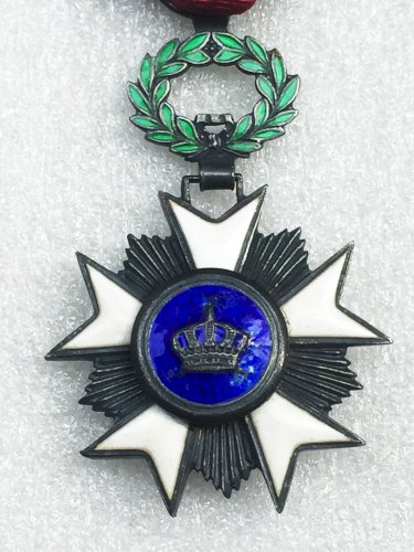 SUPERBE & RARE : MÉDAILLE / ORDRE OFFICIER DE LA COURONNE BELGE ORIGINAL
