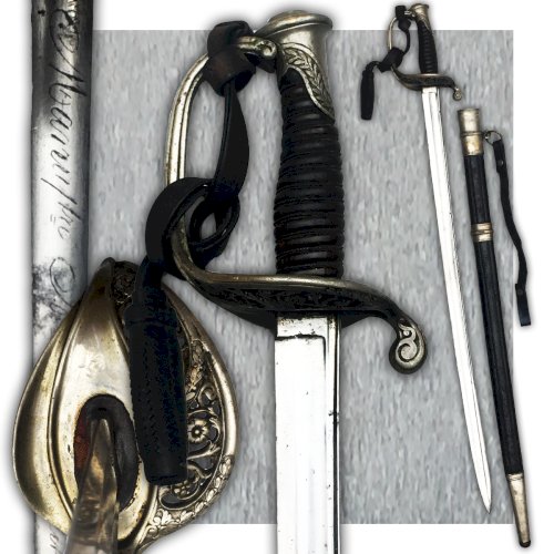 SUPERBE & RARE SABRE DADJUDANT FRANCAIS MOD.1845 CHATELLERAULT FONSON XIX ORIGINAL