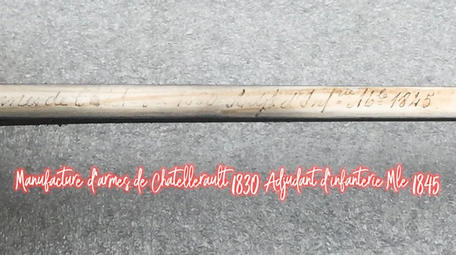 SUPERBE & RARE SABRE D'ADJUDANT FRANCAIS MOD.1845 CHATELLERAULT 1890 XIX ORIGINAL