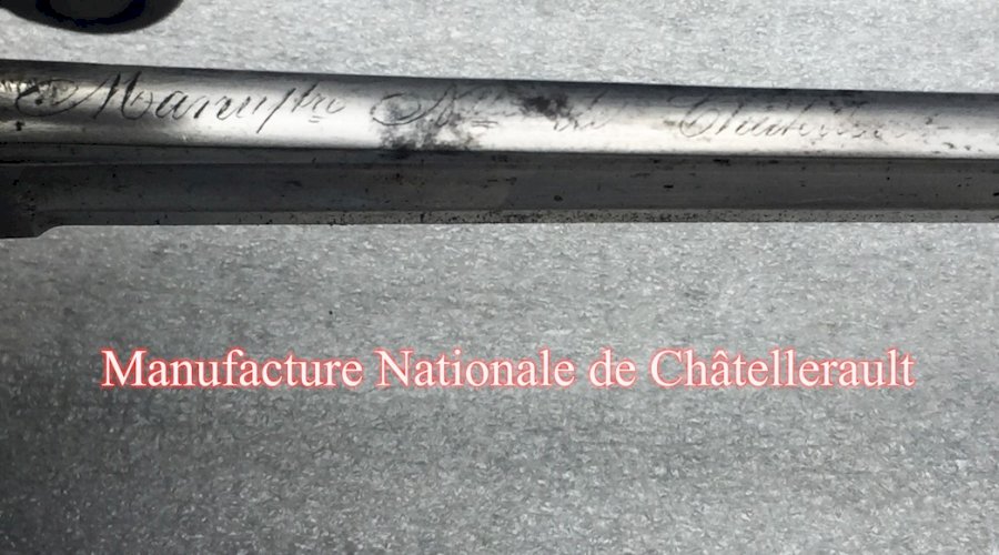 SUPERBE & RARE SABRE DADJUDANT FRANCAIS MOD.1845 CHATELLERAULT FONSON XIX ORIGINAL