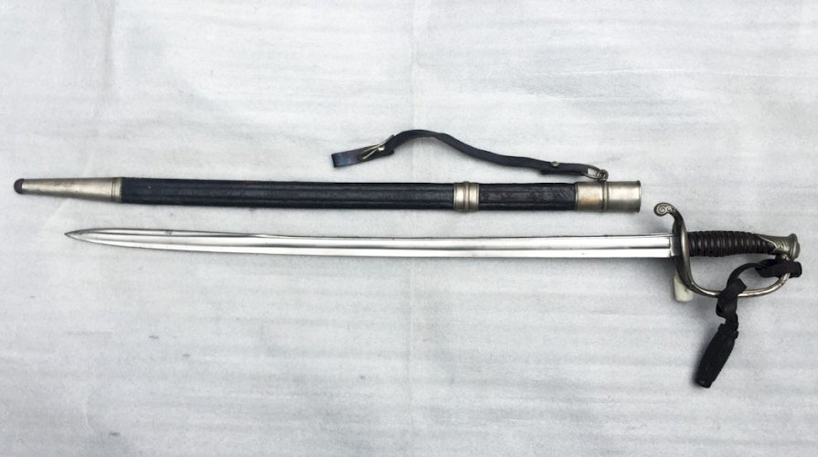 SUPERBE & RARE SABRE DADJUDANT FRANCAIS MOD.1845 CHATELLERAULT FONSON XIX ORIGINAL