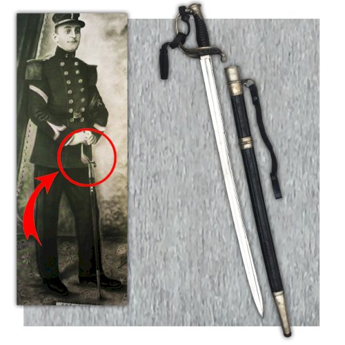 SUPERBE & RARE SABRE DADJUDANT FRANCAIS MOD.1845 CHATELLERAULT FONSON XIX ORIGINAL