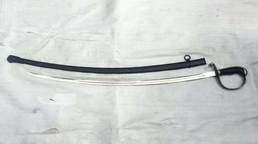 SUPERBE & RARE SABRE DOFFICIER BAVAROIS, LAME GRAVÉE :  IN TREUE FEST , SOLINGEN, WW1, ORIGINAL